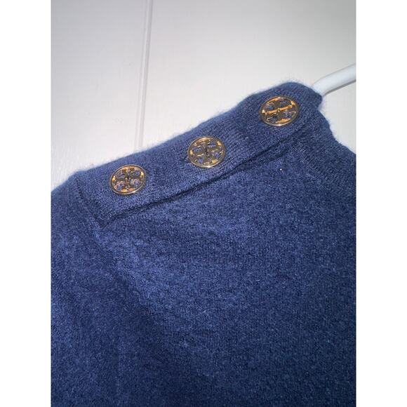 Tory Burch cashmere sweater in Navy size small petite - Picture 3 of 5